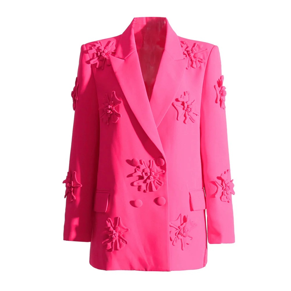 Floral Embroidered Blazer